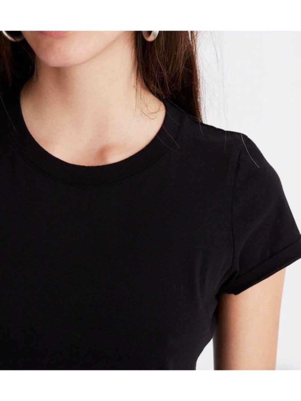 NWT Madewell Black Northside Vintage Tee - Size: Small - Picture 9 of 10